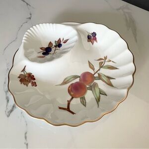 Shell Crudité Serving Platter Dish - Evesham by Royal Worcester